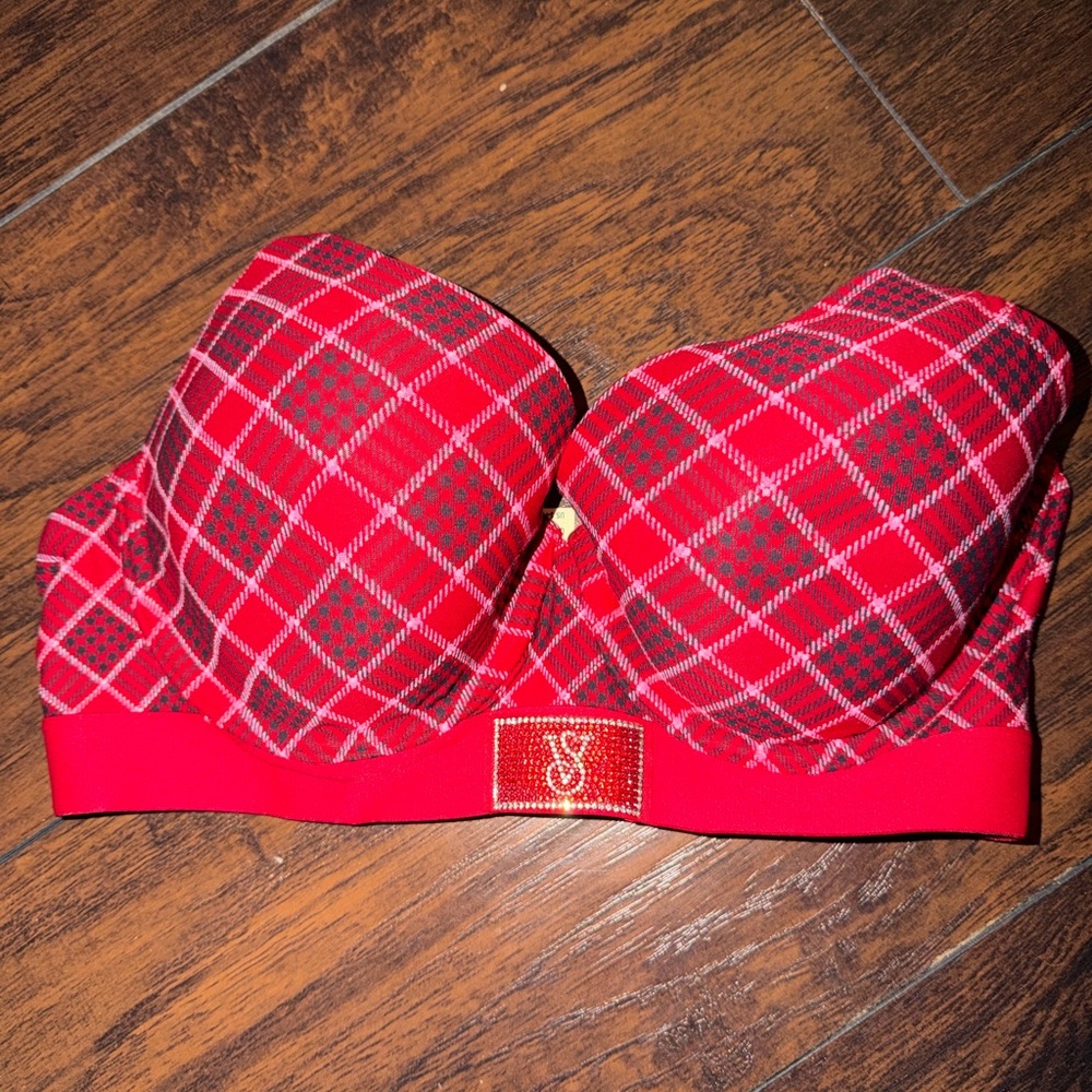 Victoria's Secret Red Checkered Bra